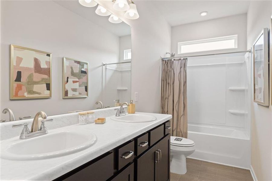 Furnished interior view inside a new home in Evergreen at Lakeside, Temple (Image 28).