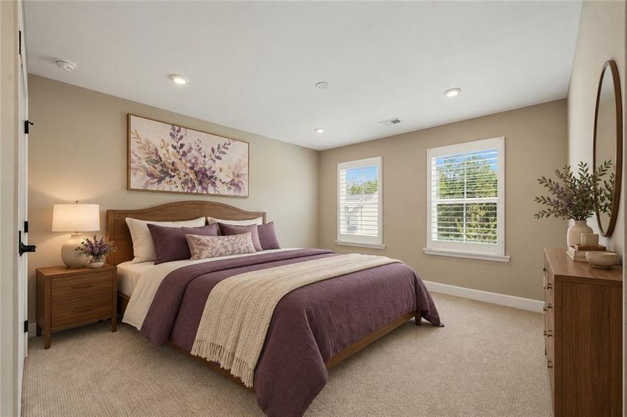 Furnished interior view inside a new home in , Atlanta (Image 40).