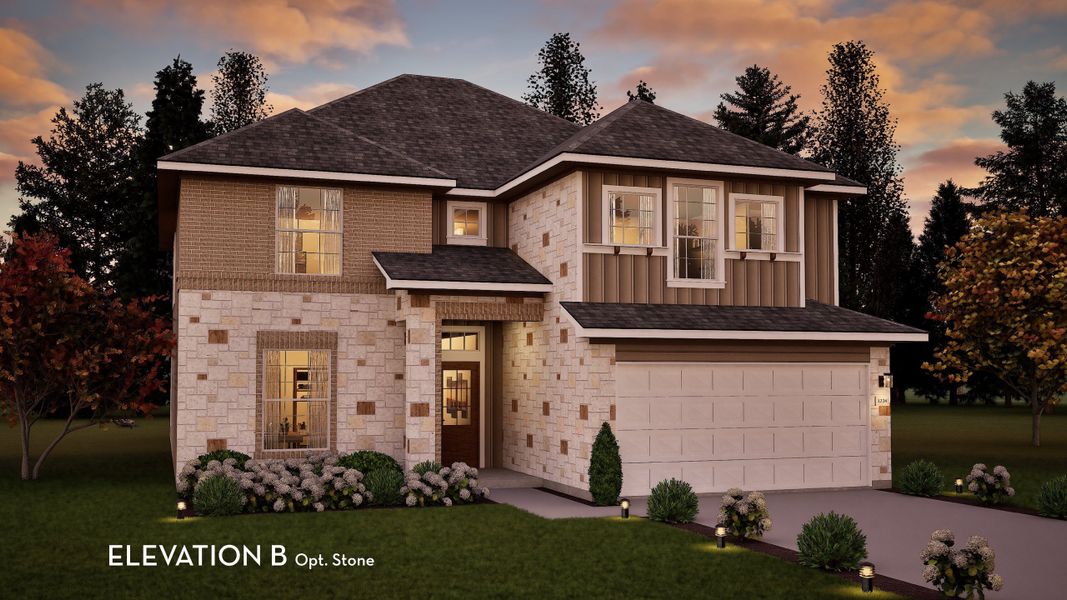 Representative exterior photo of a completed home built from the Snowmass by CastleRock Communities in Dorris Farm, White House, TN (Image 19).