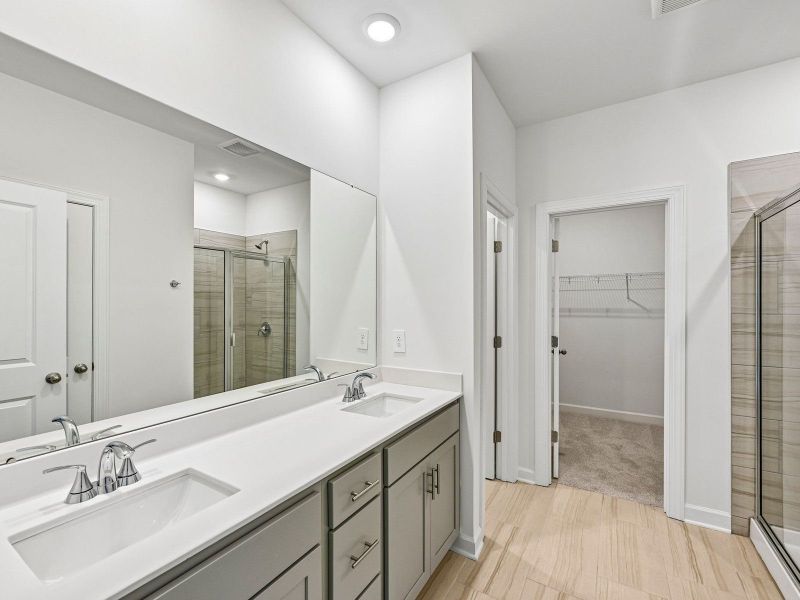 Furnished interior view inside a new home in Harper Landing, Stanley (Image 7). Furnished interior view inside a new home in Harper Landing, Stanley (Image 7).