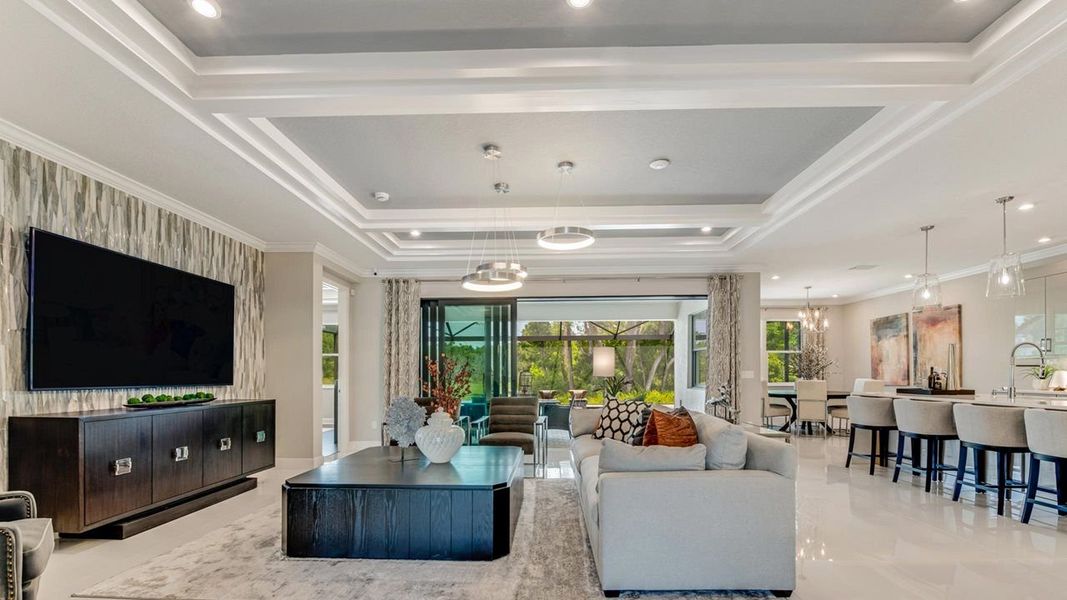 Great Room - Model shown is in a sister community Great Room - Model shown is in a sister community