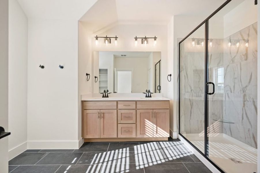 Furnished interior view inside a new home in Trinity Falls, McKinney (Image 10).
