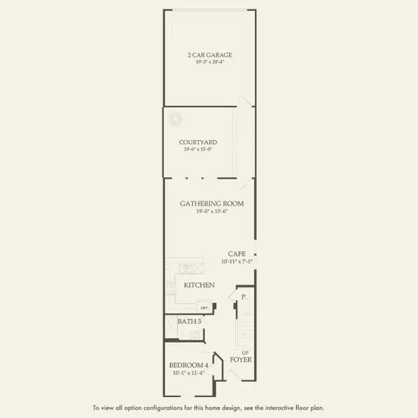 2D floor plan layout for the Trailwood - Exterior Unit by Pulte Homes in Silverleaf Oaks, Winter Garden, FL (Image 4).