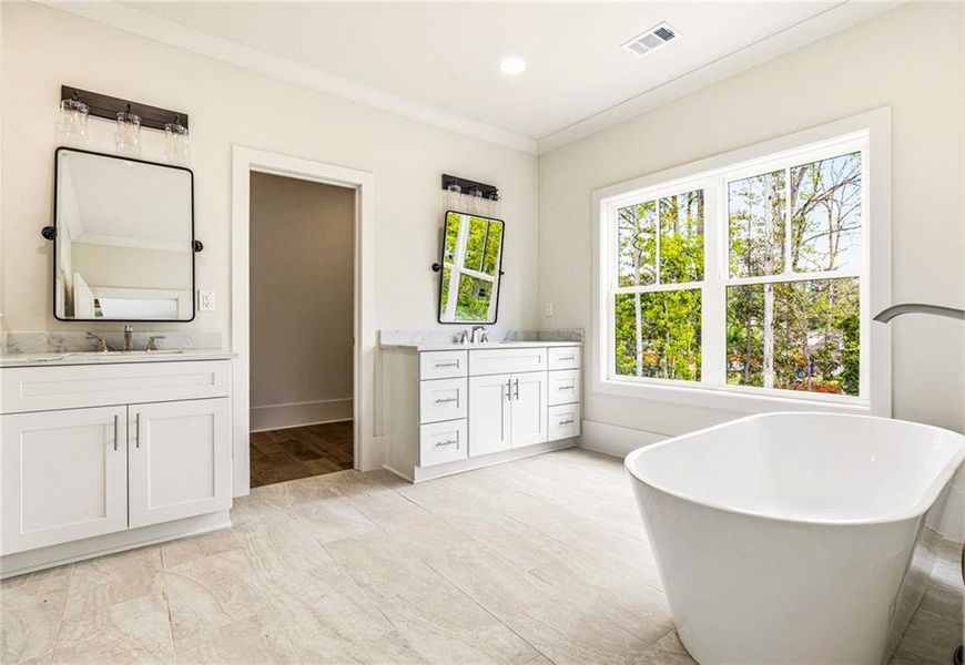 Furnished interior view inside a new home in , Atlanta (Image 12).