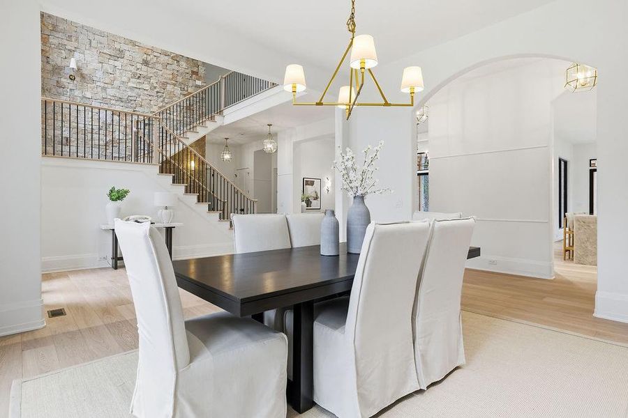 Furnished interior view inside a new home in , Johns Creek (Image 37).