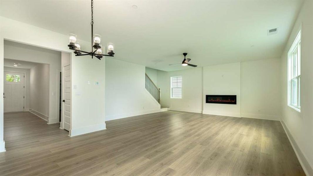 Spacious, unfurnished interior of a new home in The Village at Sandy Plains, Marietta (Image 15). Spacious, unfurnished interior of a new home in The Village at Sandy Plains, Marietta (Image 15).