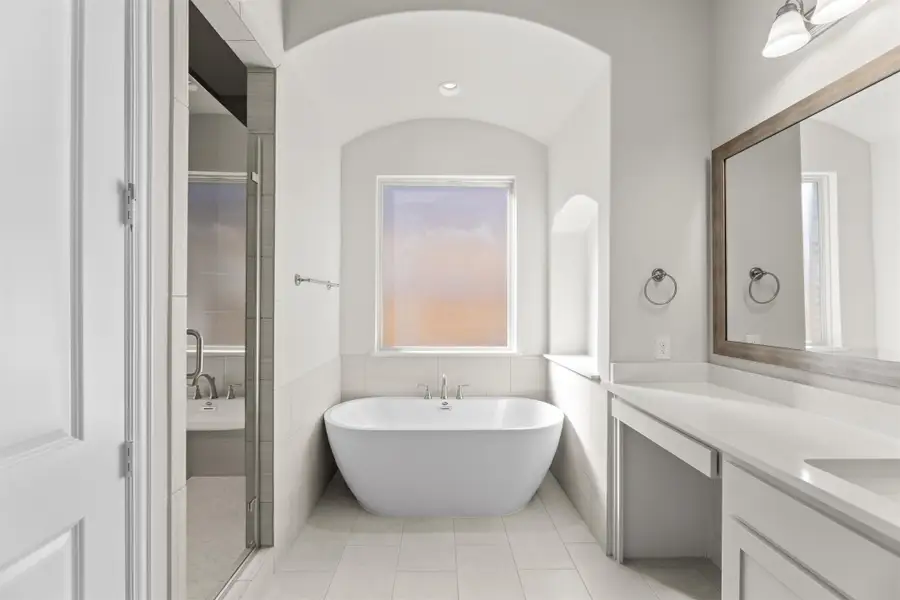 Representative furnished interior of a home built from the Portsmouth by Windsor Homes in Nelson Lake Estates, Rockwall (Image 12).