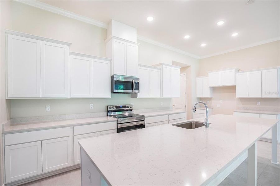 Actual Kitchen Oversized Island