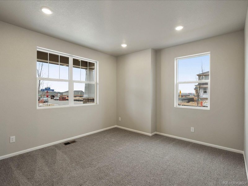 Spacious, unfurnished interior of a new home in Buffalo Highlands: The Canyon Collection, Commerce City (Image 24). Spacious, unfurnished interior of a new home in Buffalo Highlands: The Canyon Collection, Commerce City (Image 24).