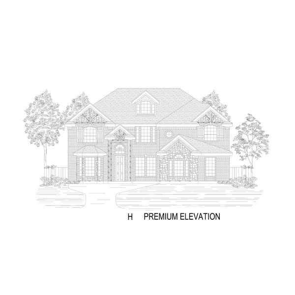 Representative rendering of the exterior for the Crestwood 2FSW by First Texas Homes (Image 15). Representative rendering of the exterior for the Crestwood 2FSW by First Texas Homes (Image 15).