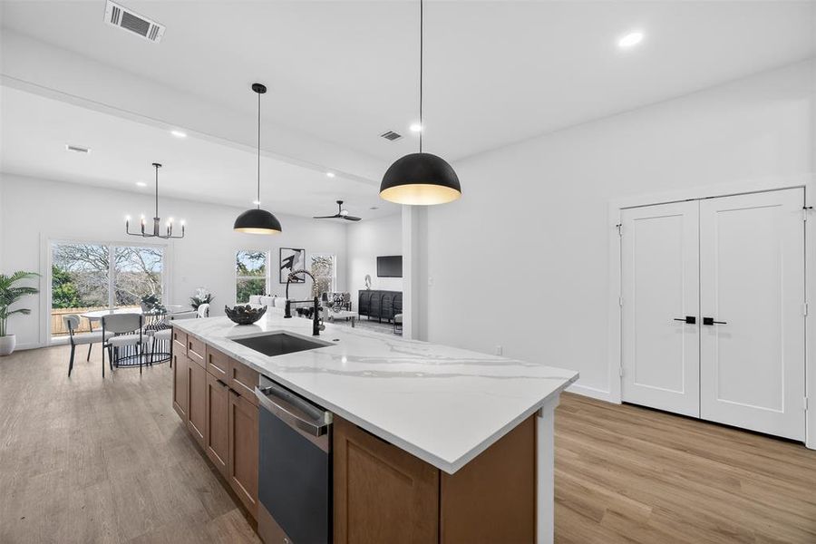 Furnished interior view inside a new home in , Dallas (Image 19).
