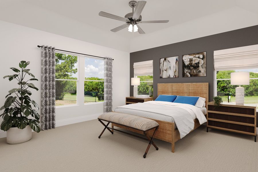 Representative furnished interior of a home built from the Lantana by Beazer Homes in Saratoga: Fields 40', Aubrey (Image 5). Representative furnished interior of a home built from the Lantana by Beazer Homes in Saratoga: Fields 40', Aubrey (Image 5).