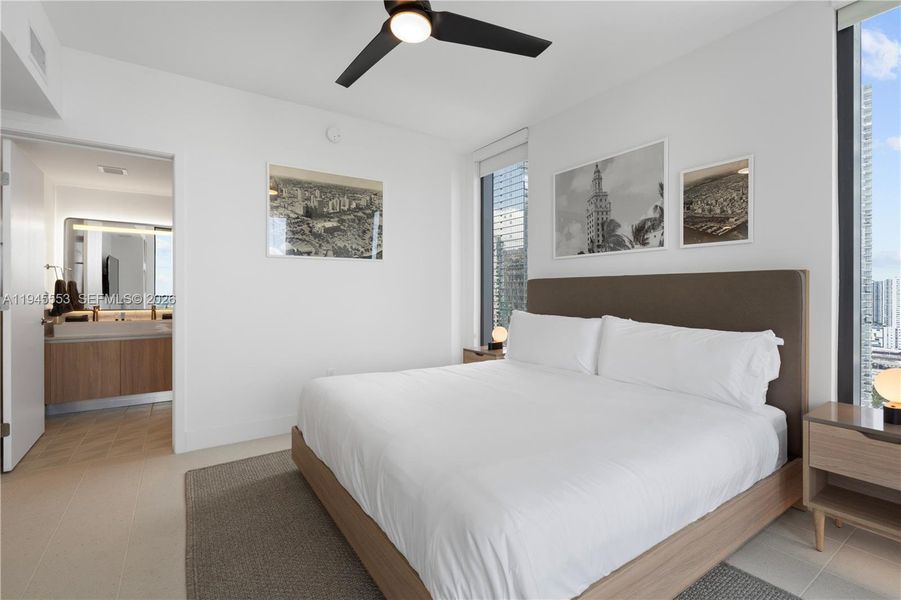 Furnished interior view inside a new home in , Miami (Image 7).