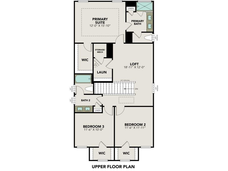 2D floor plan layout for the The Charlotte A by Davidson Homes LLC in Meadows at Oak Creek, San Antonio, TX (Image 4). 2D floor plan layout for the The Charlotte A by Davidson Homes LLC in Meadows at Oak Creek, San Antonio, TX (Image 4).
