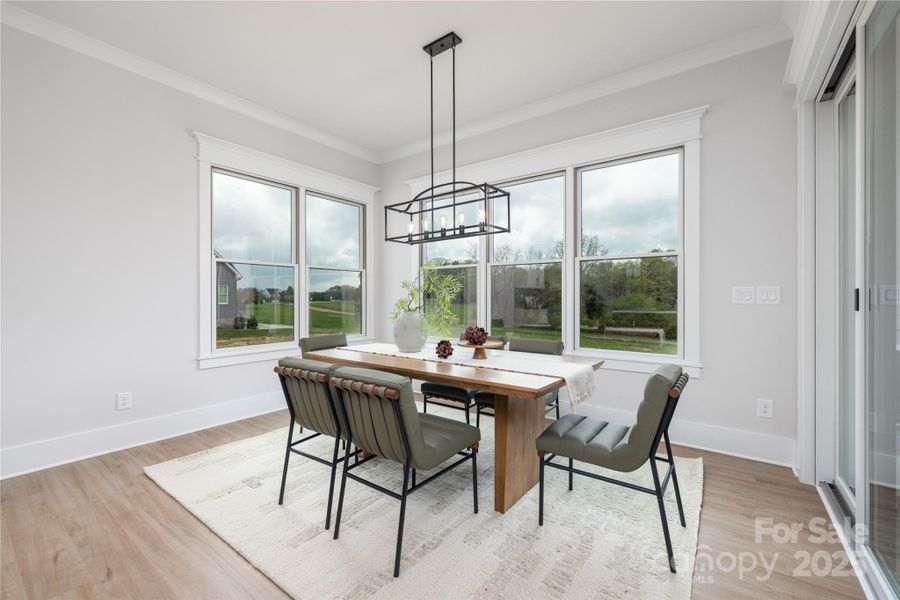 Furnished interior view inside a new home in , Statesville (Image 11).
