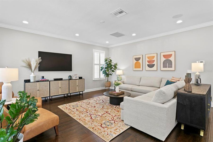 Furnished interior view inside a new home in , Tampa (Image 12). Furnished interior view inside a new home in , Tampa (Image 12).