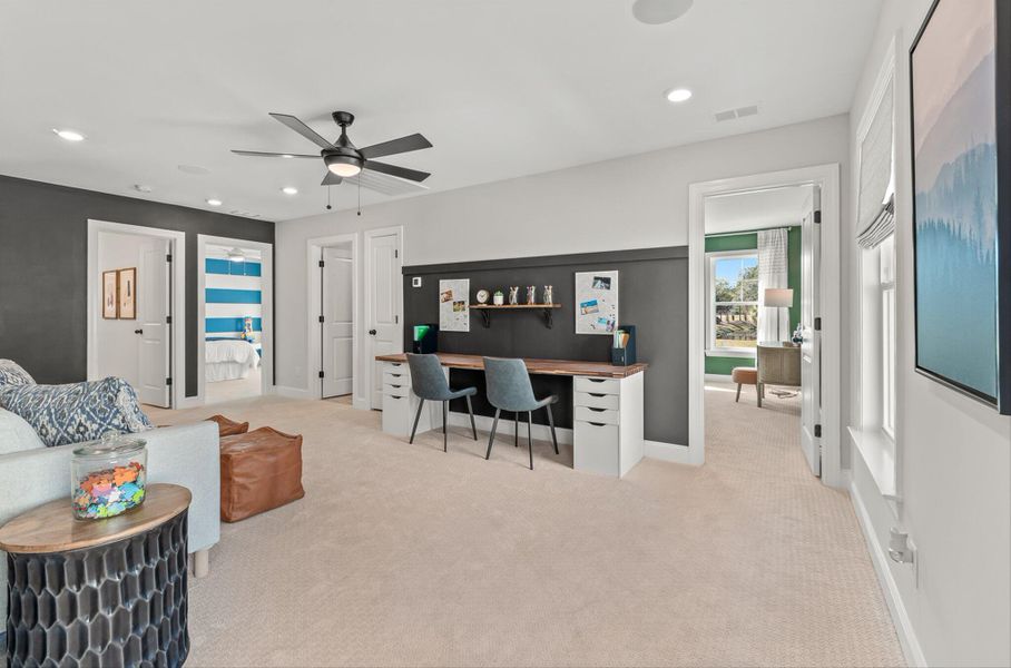 Furnished interior view inside a new home in Oakley Pointe, Moncks Corner (Image 4). Furnished interior view inside a new home in Oakley Pointe, Moncks Corner (Image 4).