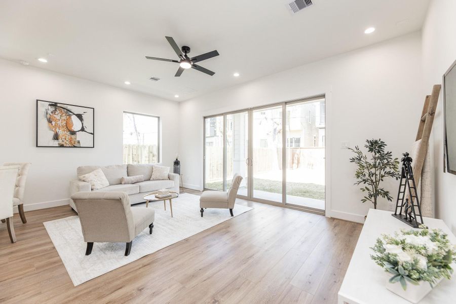 Furnished interior view inside a new home in , Houston (Image 11).