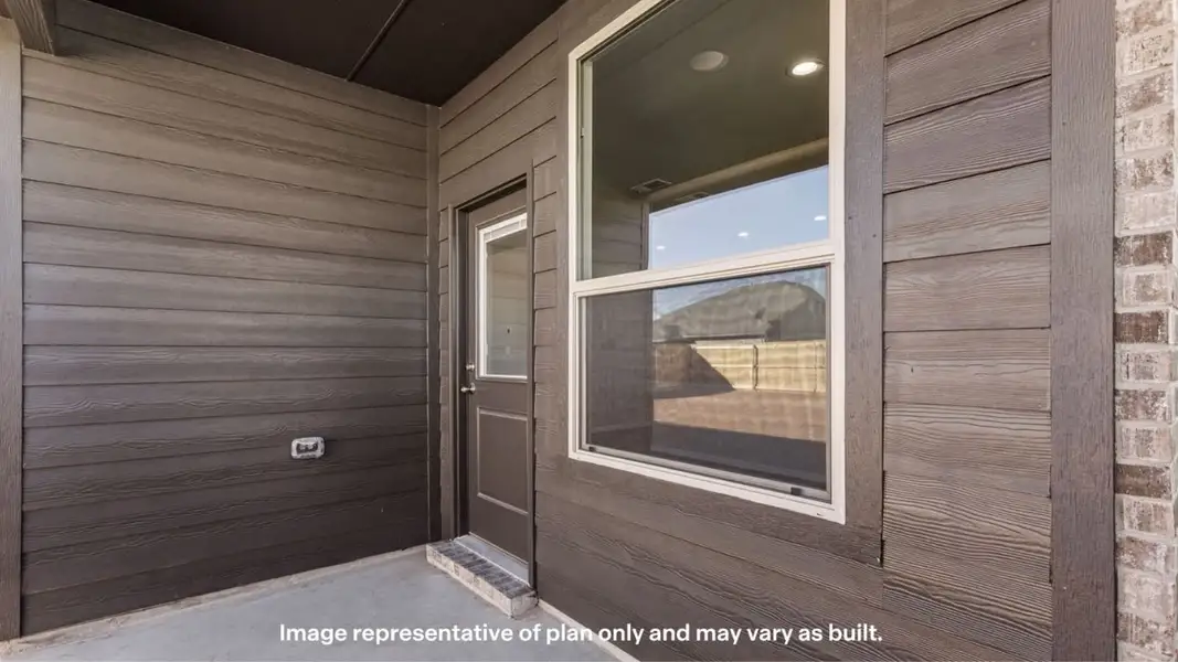 Exterior details and patio area of a home in Yukon Ridge, Odessa (Image 3).