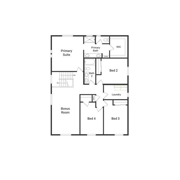 2D floor plan layout of this home in Reunion, Commerce City, CO (Image 3). 2D floor plan layout of this home in Reunion, Commerce City, CO (Image 3).