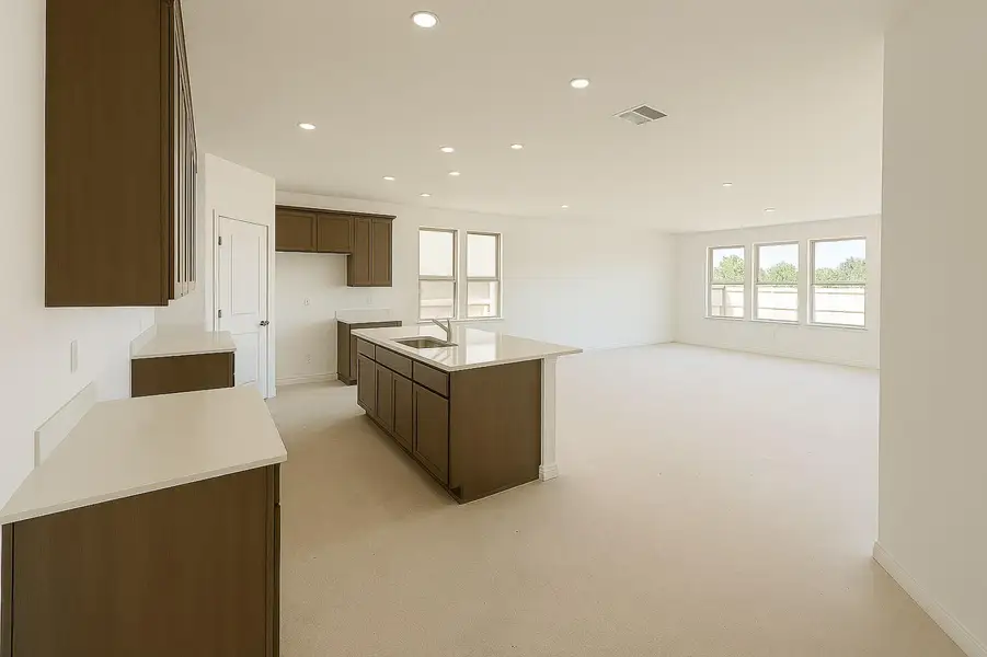 Furnished interior view inside a new home in La Cima, San Marcos (Image 5).