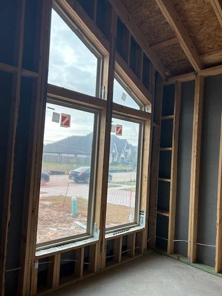 Abundance of light in the study.