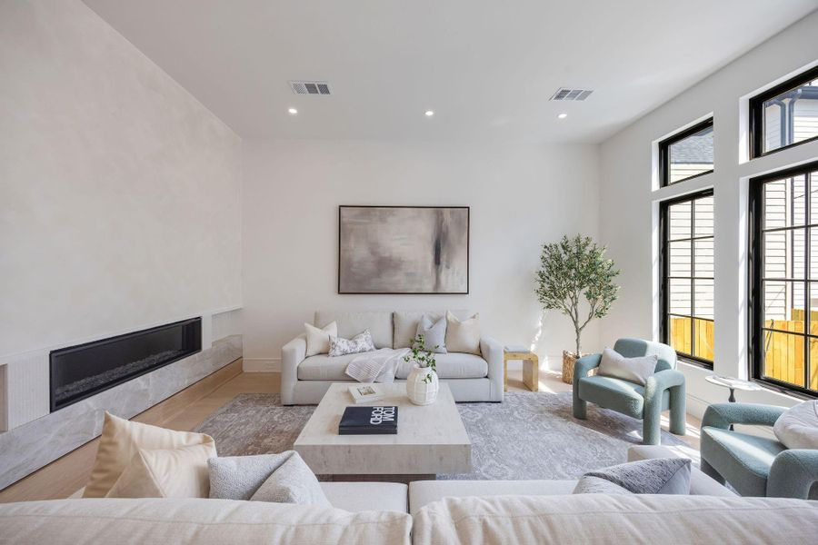 Furnished interior view inside a new home in , Houston (Image 16).