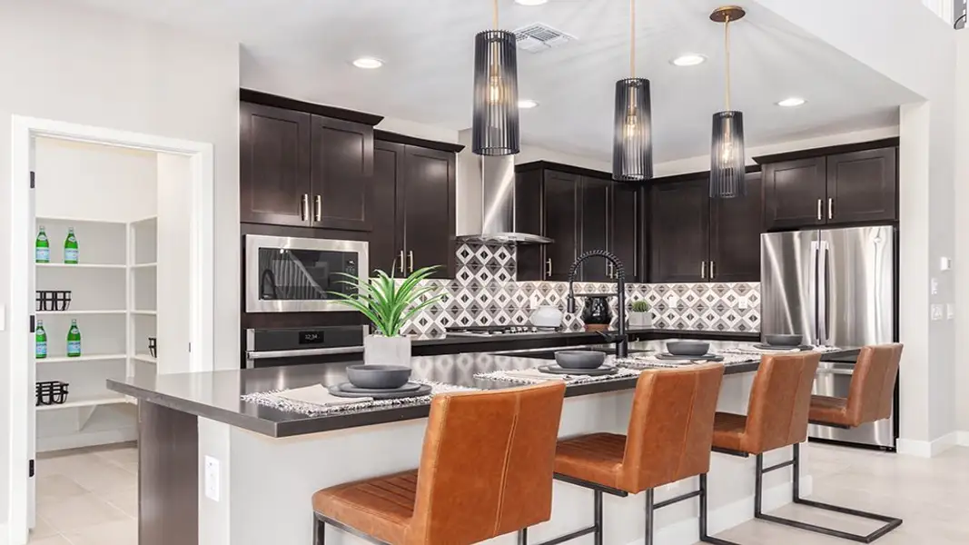 Representative furnished interior of a home built from the Pinnacle by Taylor Morrison in Tierra Montana Encore Collection, Laveen (Image 7). Representative furnished interior of a home built from the Pinnacle by Taylor Morrison in Tierra Montana Encore Collection, Laveen (Image 7).