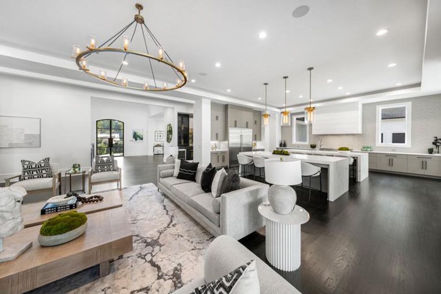 Furnished interior view inside a new home in , Sandy Springs (Image 43).
