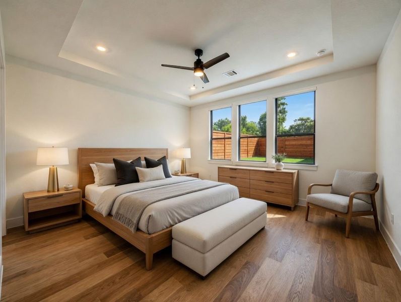 Furnished interior view inside a new home in Friendswood Trails, Friendswood (Image 14). Furnished interior view inside a new home in Friendswood Trails, Friendswood (Image 14).