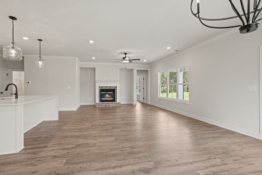 Spacious, unfurnished interior of a new home in Cherokee Knoll, Williamston (Image 13).