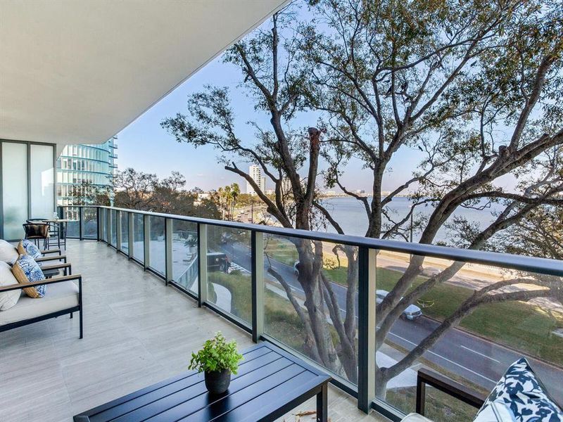 Exterior details and patio area of a home in , Tampa (Image 30).
