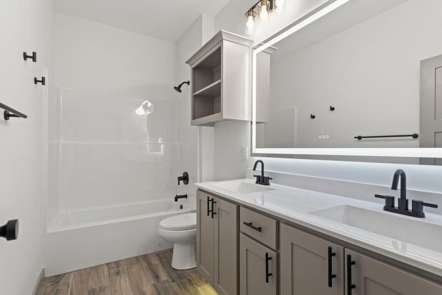 Furnished interior view inside a new home in , Lindale (Image 7). Furnished interior view inside a new home in , Lindale (Image 7).