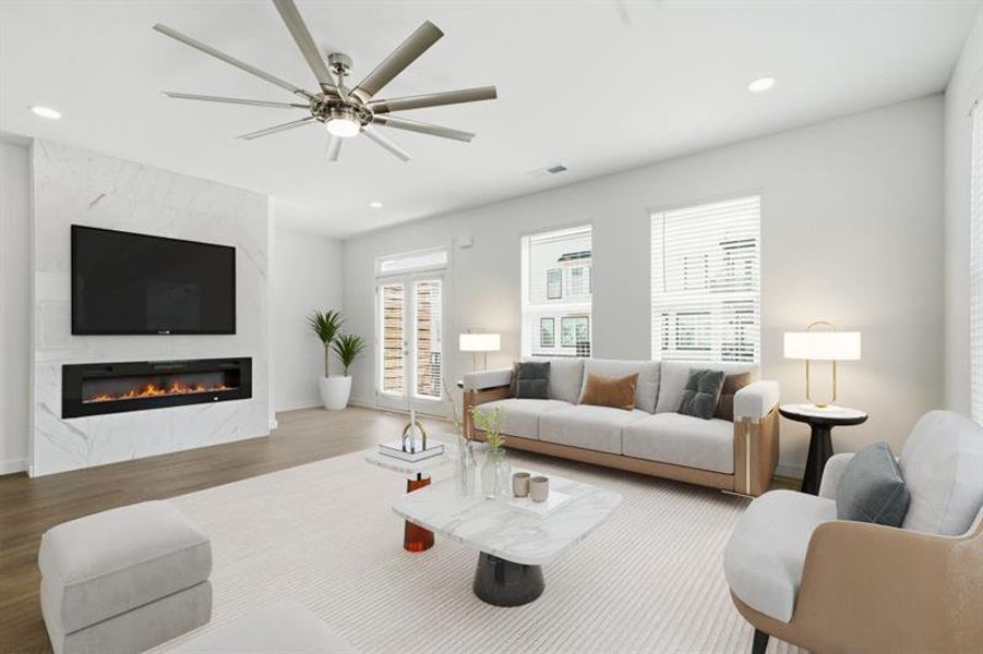 Furnished interior view inside a new home in , Decatur (Image 16). Furnished interior view inside a new home in , Decatur (Image 16).