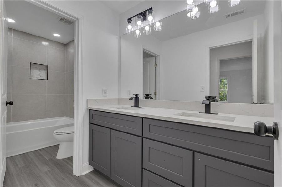 Furnished interior view inside a new home in , Fairburn (Image 10).