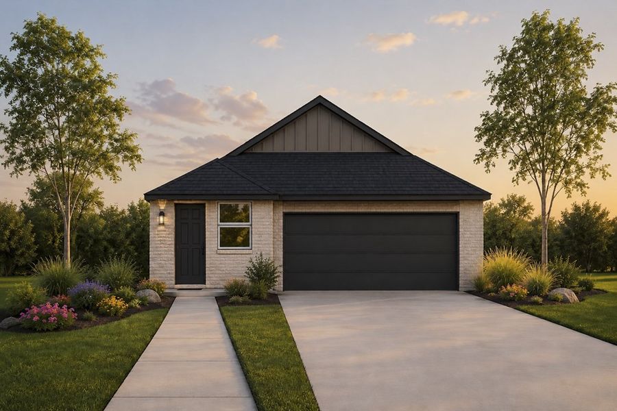 Representative exterior photo of a completed home built from the The Briarwood by Lillian Custom Homes in Tabor Ranch, Ponder, TX (Image 6). Representative exterior photo of a completed home built from the The Briarwood by Lillian Custom Homes in Tabor Ranch, Ponder, TX (Image 6).