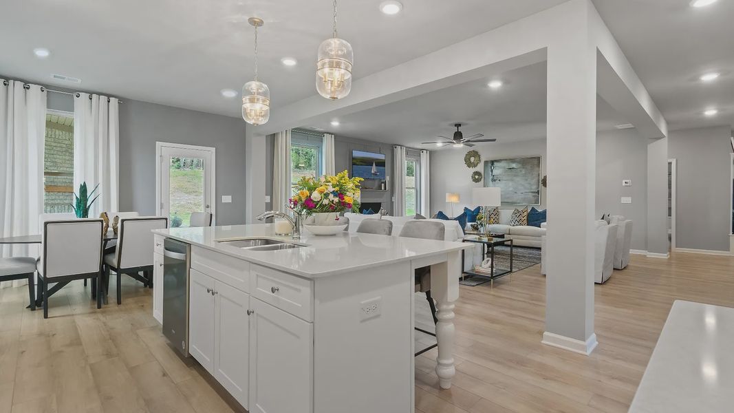 Representative furnished interior of a home built from the Rosemary II by DRB Homes in Northcroft, Loganville (Image 14).