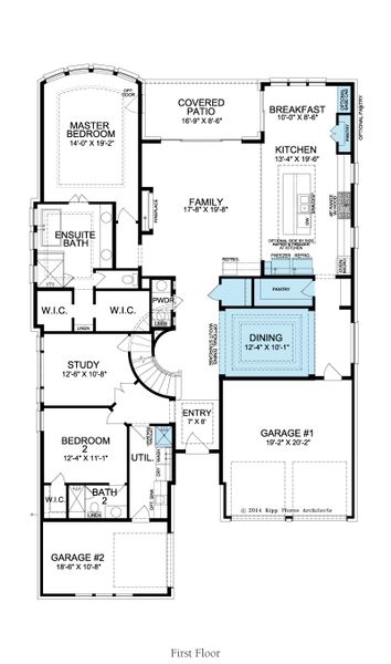 2D floor plan layout for the Malibu by Landon Homes in Fields - Brookside North, Frisco, TX (Image 5). 2D floor plan layout for the Malibu by Landon Homes in Fields - Brookside North, Frisco, TX (Image 5).