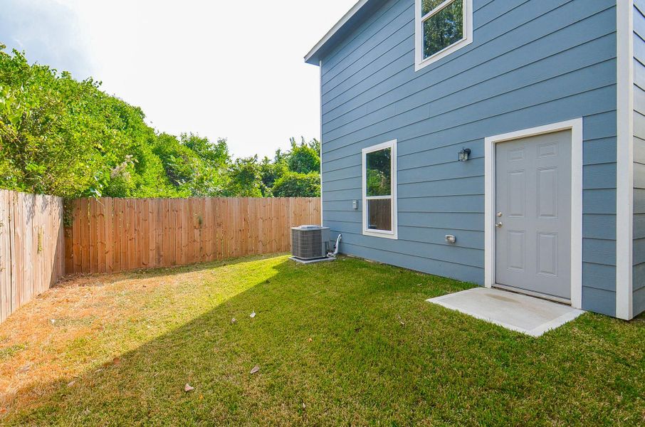 Fully fenced backyard ready for pets, play, or weekend BBQs.