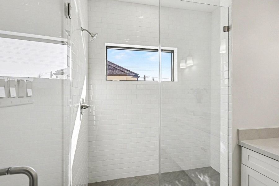 Primary walk in shower