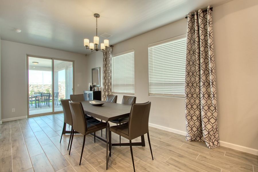 Representative furnished interior of a home built from the Sage by Hakes Brothers in Hillside Park, El Paso (Image 30).