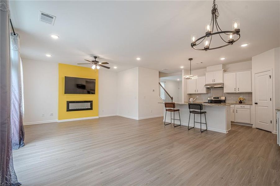 Furnished interior view inside a new home in , Atlanta (Image 10).