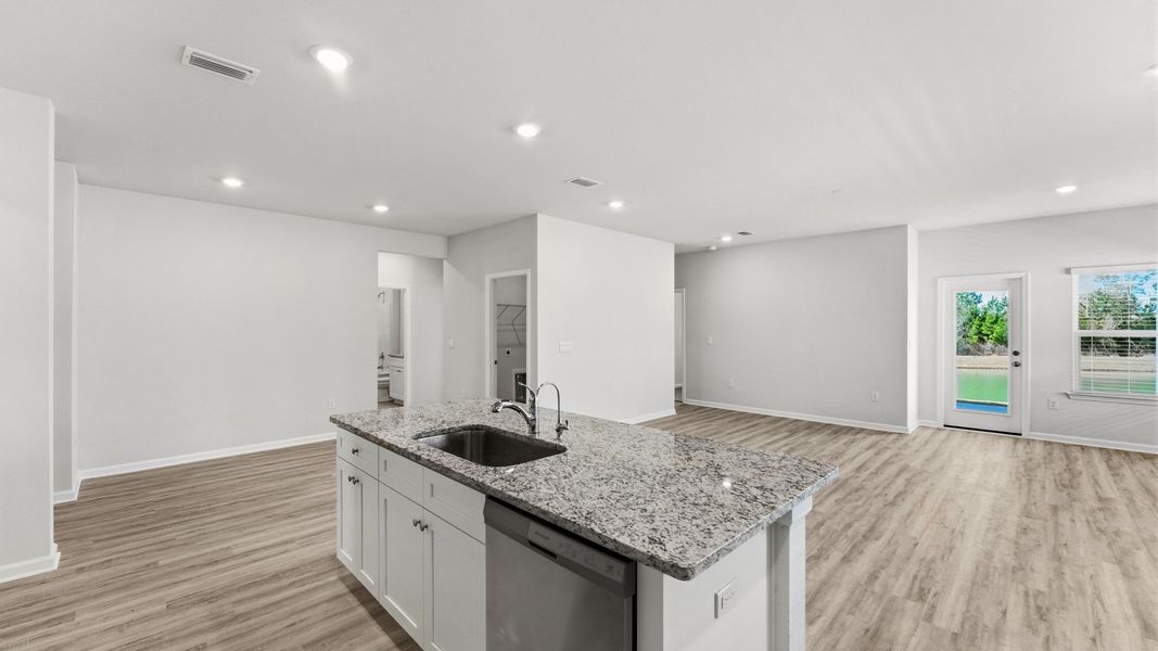 Furnished interior view inside a new home in Hodges Bayou Plantation, Panama City (Image 6).