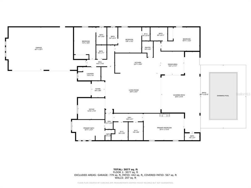 2D floor plan layout of this home in , Port Charlotte, FL (Image 3).