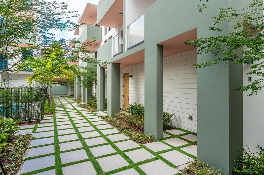 Exterior details and patio area of a home in , Miami (Image 14). Exterior details and patio area of a home in , Miami (Image 14).
