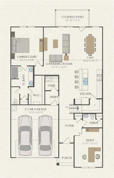 Pulte Homes, Keller floor plan