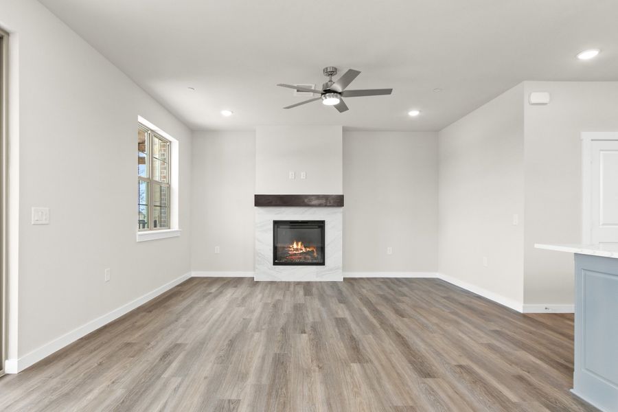 Spacious, unfurnished interior of a new home in The Tribute, The Colony (Image 21).