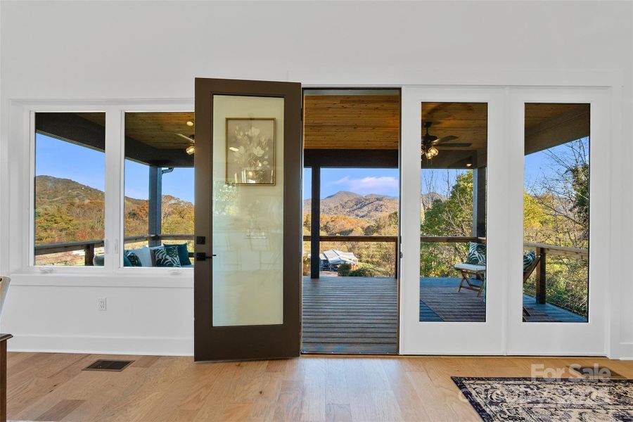 View from inside living area View from inside living area