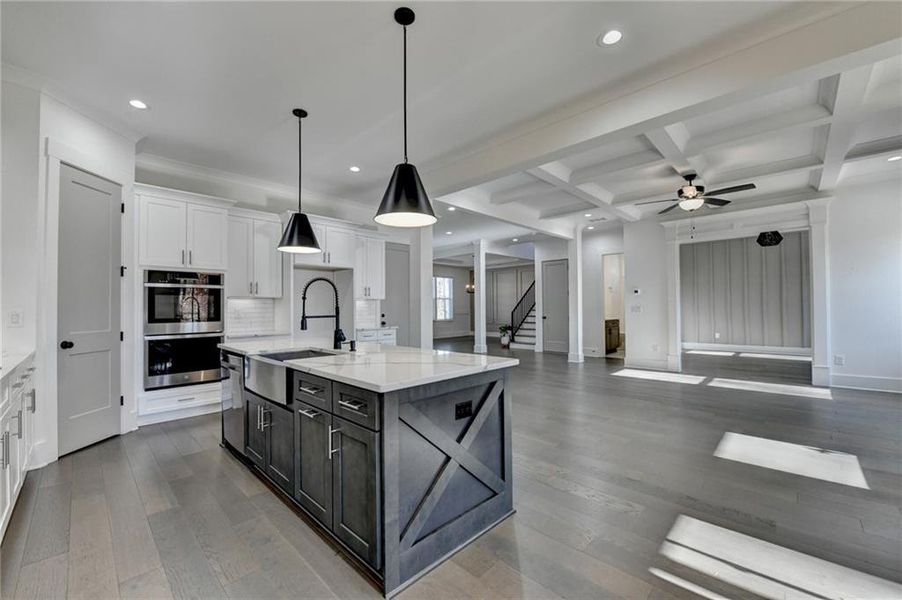 Furnished interior view inside a new home in , Buford (Image 37).