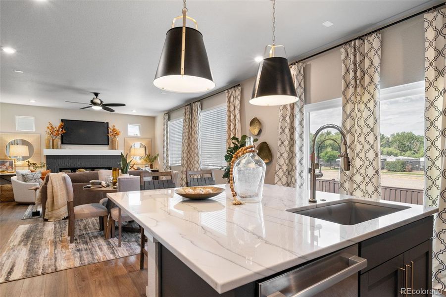 Furnished interior view inside a new home in , Aurora (Image 5).